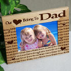 Our Hearts Belong To... Personalized Wooden Picture Frame